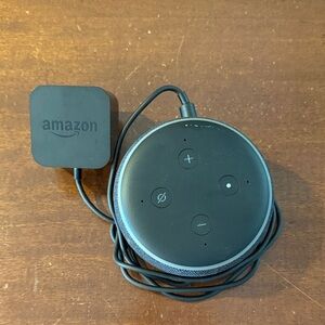 Amazon Echo Dot 3rd Generation in Black with Power Adapter